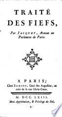 Traite des fiefs