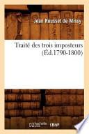 Traite Des Trois Imposteurs (Ed.1790-1800)