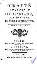 Traité du contrat de mariage