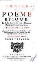 Traité du poëme epique