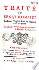 Traité du Sénat romain