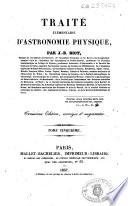 Traité élémentaire d'astronomie physique