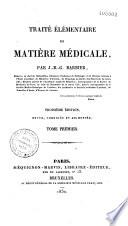 Traité élémentaire de matière médicale