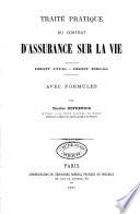Traité pratique du contrat d'assurance sur la vie