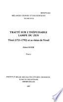 Traité sur l'inépuisable lampe du Zen