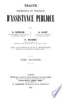 Traité théorique et pratique d'assistance publique