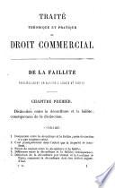 Traité théorique et pratique de droit commercial