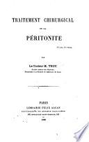 Traitement chirurgical de la péritonite