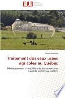 Traitement des eaux usées agricoles au Québec