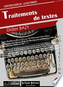 Traitements de textes