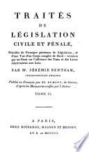 Traités de législation civile et pénale