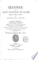 Traitté de l'amour de Dieu