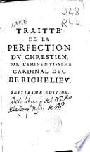 Traitté de la perfection du chrestien