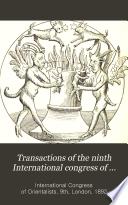 Transactions of the Ninth International Congress of Orientalists ( Held in London, 5th to 12th September 1892.)