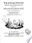 Transactions philosophiques de la Societe royale de Londres..
