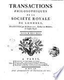 Transactions philosophiques de la Societe royale de Londres..