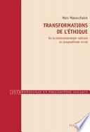 Transformations de l'éthique