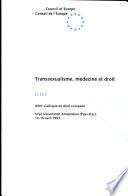 Transsexualism, Medicine and Law
