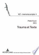 Trauma et texte