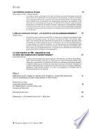 Travail et emploi