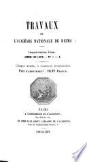 Travaux de l'Académie nationale de Reims