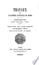 Travaux de l'Académie nationale de Reims