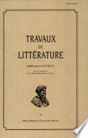 Travaux de Litterature
