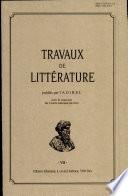 Travaux de littérature