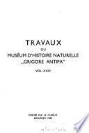 Travaux du Muséum d'histoire naturelle Gr. Antipa.