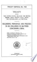 Treaty Between the United States, Belgium, the British Empire, China, France, Italy, Japan, the Netherlands, and Portugal
