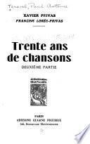 Trente ans de chansons