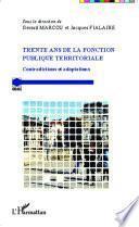 Trente ans de la fonction publique territoriale