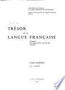 Trésor de la langue française