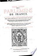 Treze livres des parlemens de France