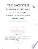 Trigonométrie rectiligne et sphérique