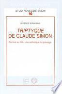 Triptyque de Claude Simon