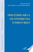 Trois études sur la loi constructale d'Adrian Bejan