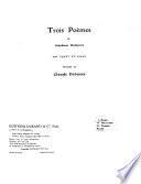 Trois poemes de Stephane Mallarme, pour chant et piano