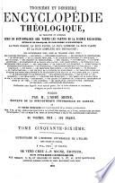 Troisième et dernière Encyclopédie théologique