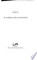 Tu écriras sur le bonheur