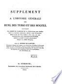 Tuhfah-i'azhar-i tadkirali-i Muqim-hani. Supplement a l'histoire generale des Huns, des Turks et des Mogols, par Joseph Senkowski