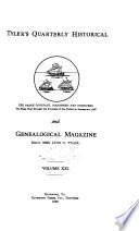 Tyler's Quarterly Historical and Genealogical Magazine