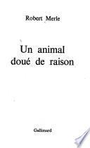 Un animal doué de raison