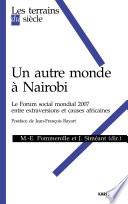 Un autre monde à Nairobi - Le Forum social mondial 2007 entre extraversions et causes africaines