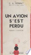 Un avion s'est perdu