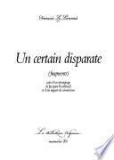 Un certain disparate
