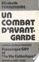 Livre Un combat d'avant-garde : Francisque Gay et «La Vie catholique»