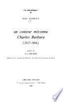Un conteur méconnu, Charles Barbara (1817-1866)