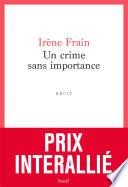 Un crime sans importance - Prix Interallié 2020
