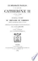 Un diplomate français à la cour de Catherine II, 1775-1780